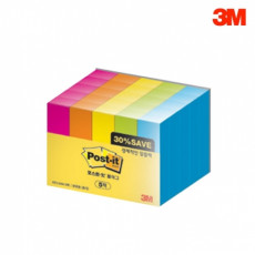 포스트잇 알뜰팩 오피스팩 점착 접착 메모지 플래그 세트 670-5ANX5 12mmx43.6mm 문구 사무용품