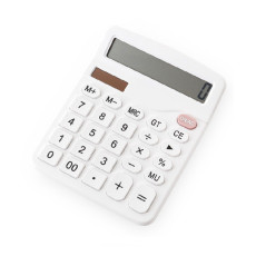 BB-02 소프트계산기 큰버튼 디지털 전자 사무용 계산기 (화이트)