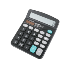 BB-02 소프트계산기 큰버튼 디지털 전자 사무용 계산기 (그레이)