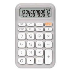 레트로 미니 기계식 계산기 탁상용 사무용 귀여운 감성 인테리어 전자 계산기 (그레이)