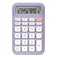 레트로 미니 기계식 계산기 탁상용 사무용 귀여운 감성 인테리어 전자 계산기 (퍼플)
