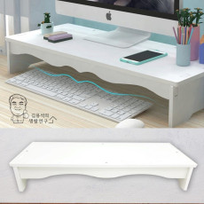 모니터 받침대C 1단 선반 스탠드 PC받침대