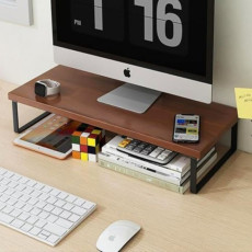 모니터 받침대 선반 블랙프레임