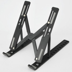 노트북받침대 접이식 태블릿 스마트폰 7단조절 노트북거치대 DD-11383 (블랙)