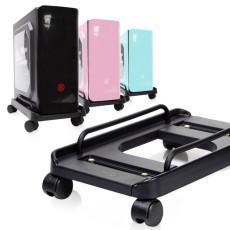 국내산 이동식 컴퓨터받침대 PC캐리어-B형 (블랙)
