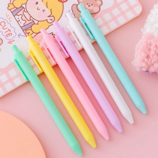 마카롱 젤펜 파스텔 컬러 단색 중성 볼펜 0.5mm (퍼플)